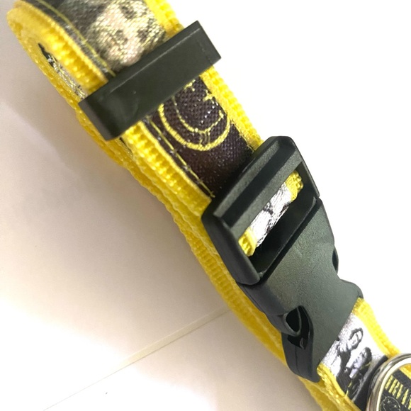 Nirvana dog medium collar leash music yellow pet cat fans rock smile - Picture 5 of 6
